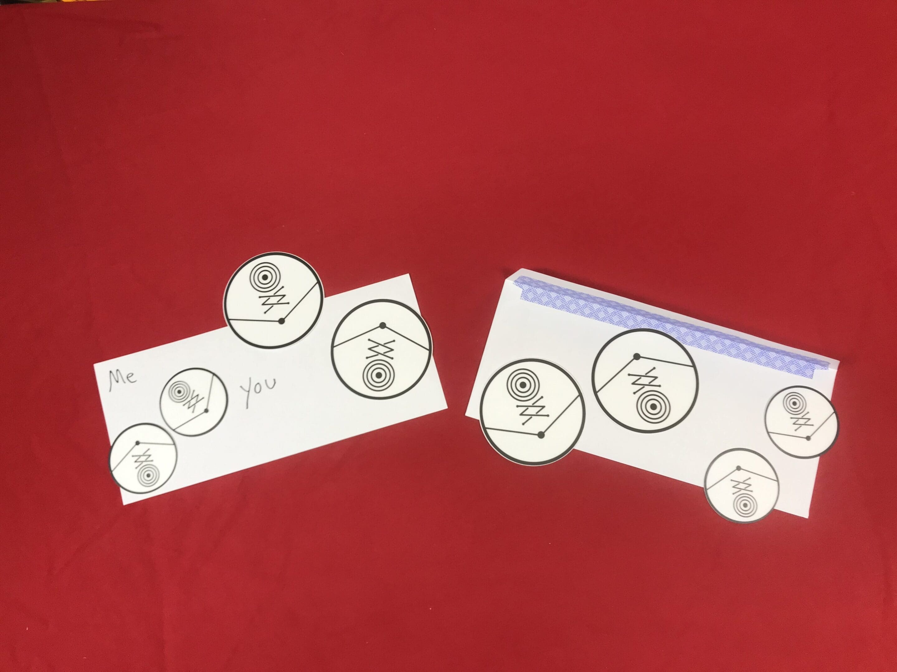 Here's a short alt tag for the image: "Notes with circular symbols"
