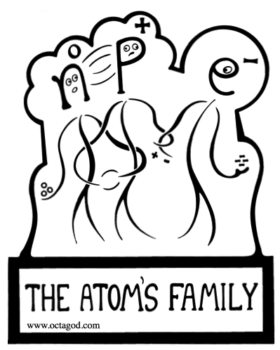 The Proton is torn between the Neutron and the Electron. Two forces are at work. And a symbol for The Big Bang