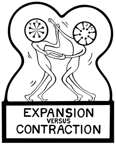 Finding a balance between Expansion and Contraction is a monster problem. And a symbol of The Big Bang